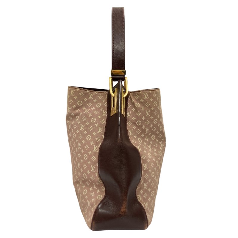 LOUIS VUITTON 路易威登 M40741 RENDEZ-VOUS 手提包 皮革/帆布 荖花 棕色/酒紅色 金釦-2
