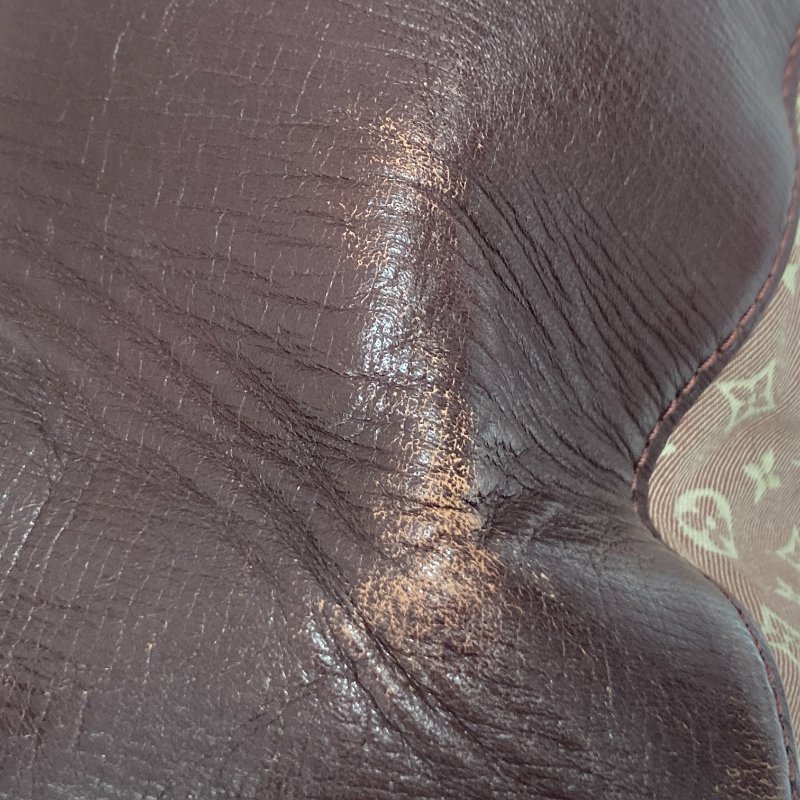 LOUIS VUITTON 路易威登 M40741 RENDEZ-VOUS 手提包 皮革/帆布 荖花 棕色/酒紅色 金釦-9