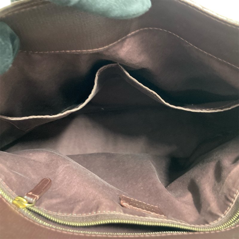 LOUIS VUITTON 路易威登 M40741 RENDEZ-VOUS 手提包 皮革/帆布 荖花 棕色/酒紅色 金釦-13