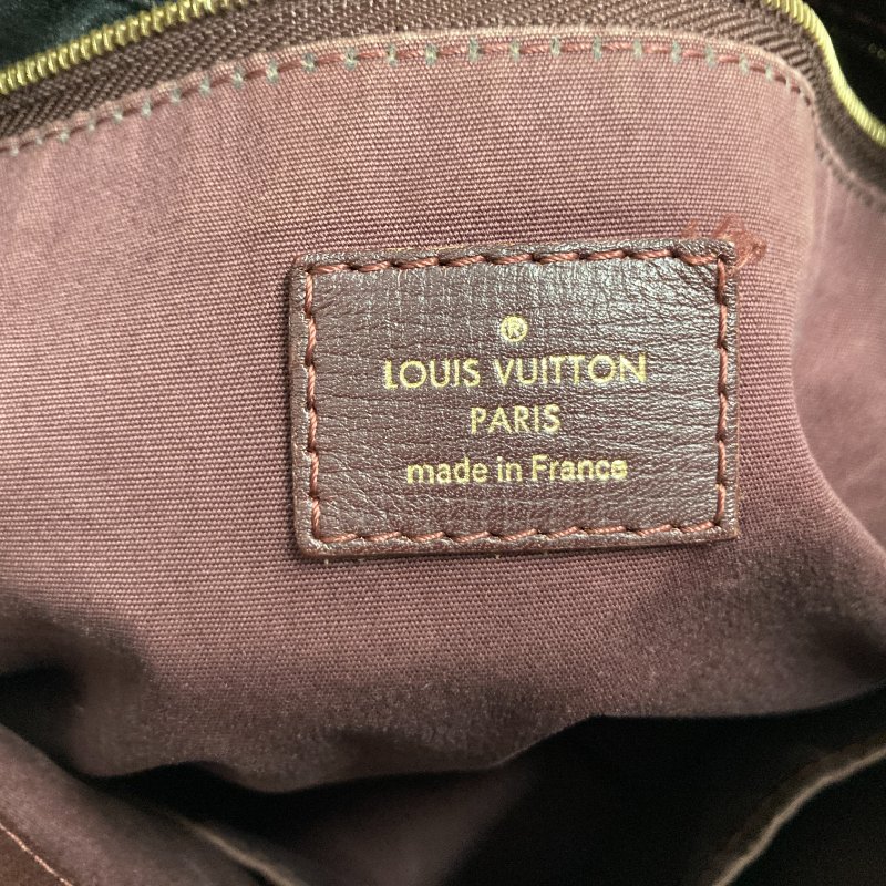 LOUIS VUITTON 路易威登 M40741 RENDEZ-VOUS 手提包 皮革/帆布 荖花 棕色/酒紅色 金釦-15
