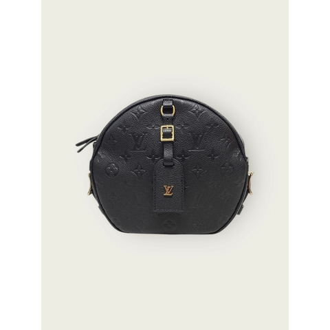 【包稅】LOUIS VUITTON 黑色 Empreinte Bois de Chapo Soufflet 肩背包