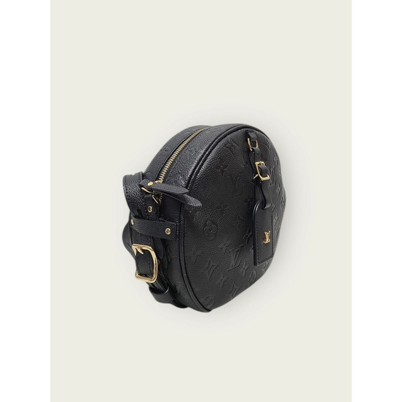 【包稅】LOUIS VUITTON 黑色 Empreinte Bois de Chapo Soufflet 肩背包-2