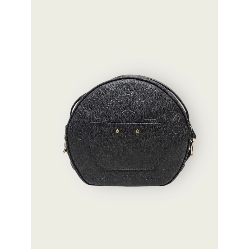 【包稅】LOUIS VUITTON 黑色 Empreinte Bois de Chapo Soufflet 肩背包-4