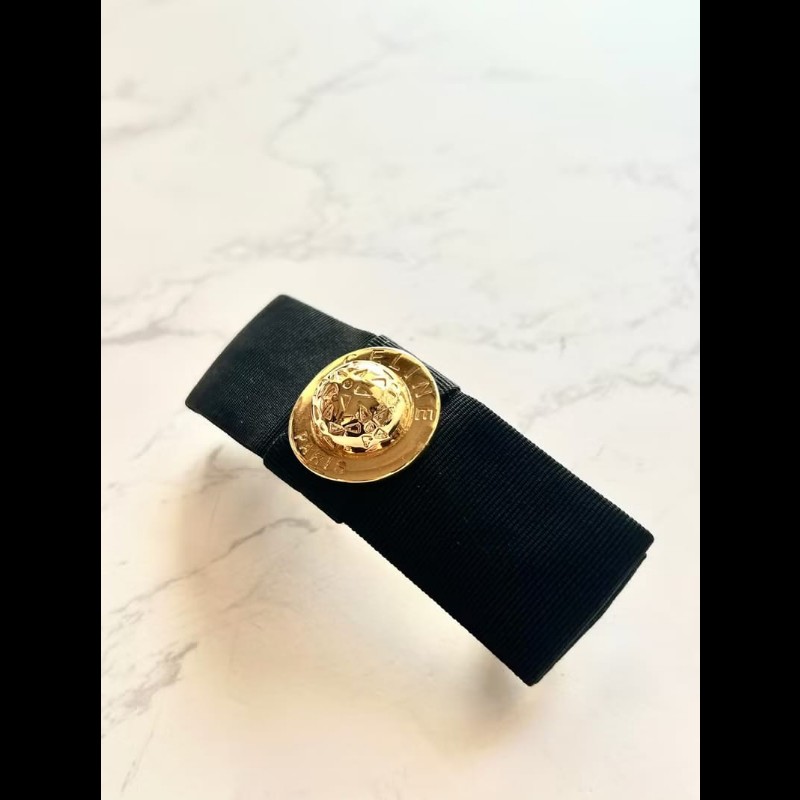 【LA LUNE】稀有中古 Celine 黑金色立體星球 髮夾 頭飾 復古 古董飾品配件-2