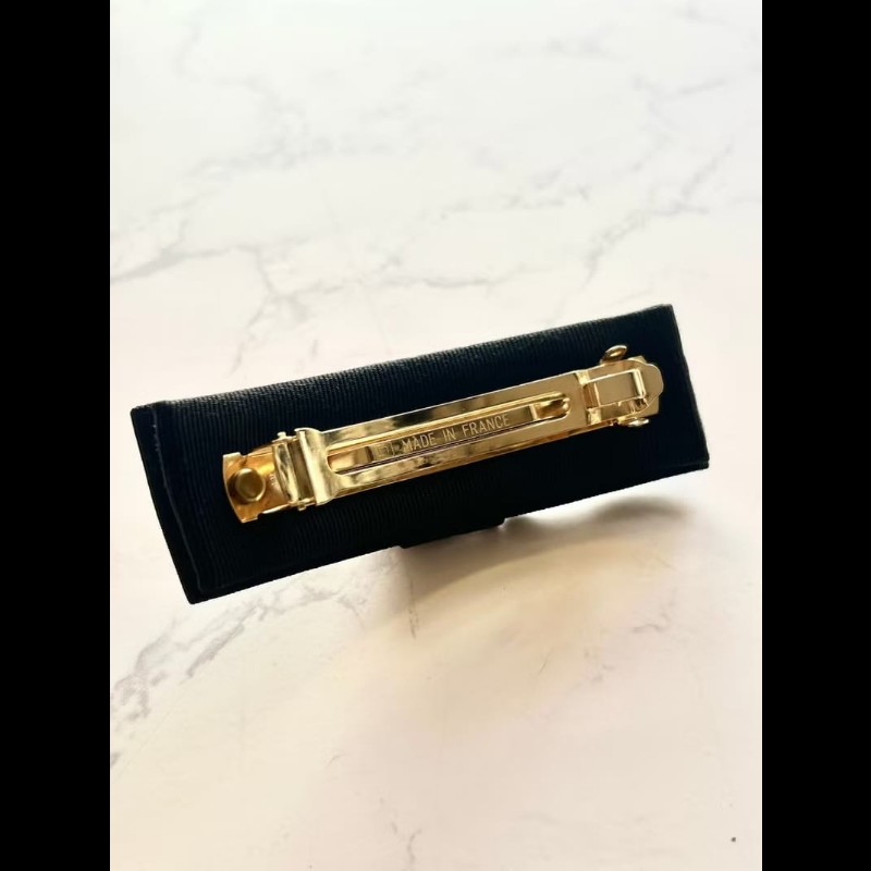 【LA LUNE】稀有中古 Celine 黑金色立體星球 髮夾 頭飾 復古 古董飾品配件-5