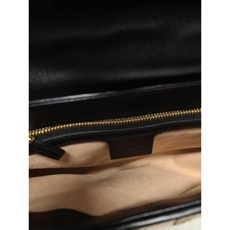 【包稅】GUCCI GG Marmont 米色馬特拉塞帆布小號肩背包-3