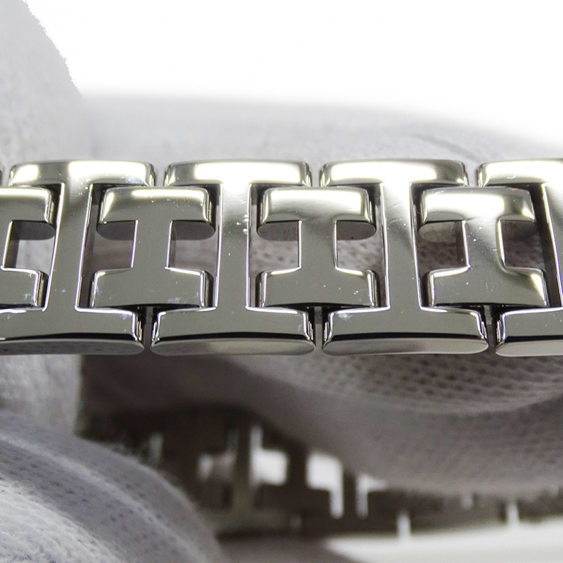 愛馬仕女士腕錶，貝殼石英機芯，不鏽鋼錶殼，CR2.210機芯，銀色，方形，拋光-8