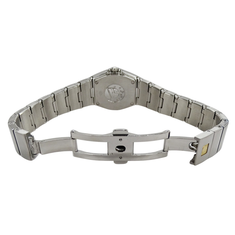 歐米茄星座系列 123.10.24.60.55.001 女士腕錶，鑲嵌 12 顆鑽石，貝殼錶殼，石英機芯，不鏽鋼錶殼，銀色拋光-3