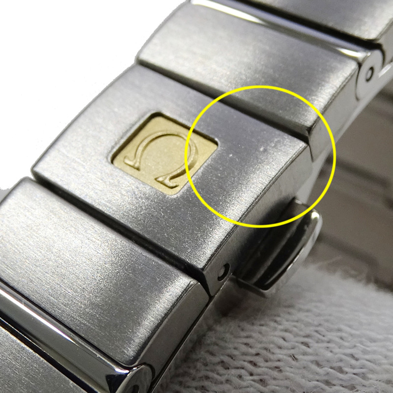 歐米茄星座系列 123.10.24.60.55.001 女士腕錶，鑲嵌 12 顆鑽石，貝殼錶殼，石英機芯，不鏽鋼錶殼，銀色拋光-8