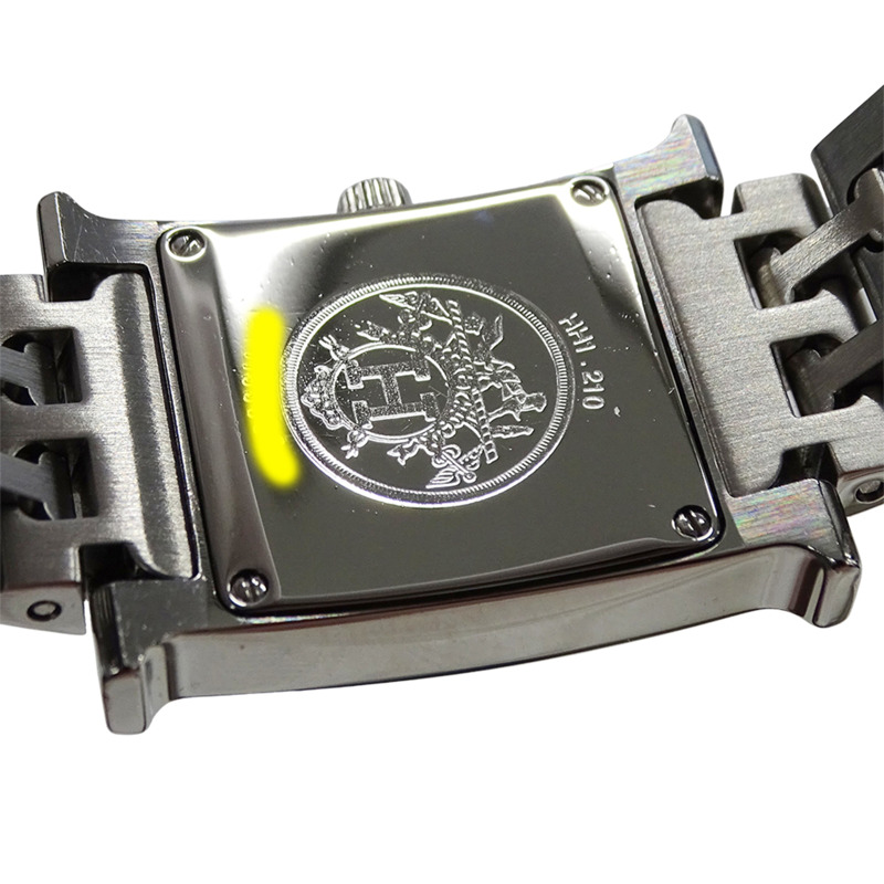 愛馬仕 H 系列女士石英 QZ 腕錶，不鏽鋼錶殼，型號 HH1.210，銀色拋光-6