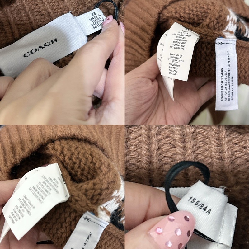 全新 coach 毛衣（原價19800元）-2