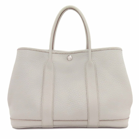 愛馬仕 Garden Party TPM 手提包，小牛皮材質，銀色五金配件。女士款。愛馬仕