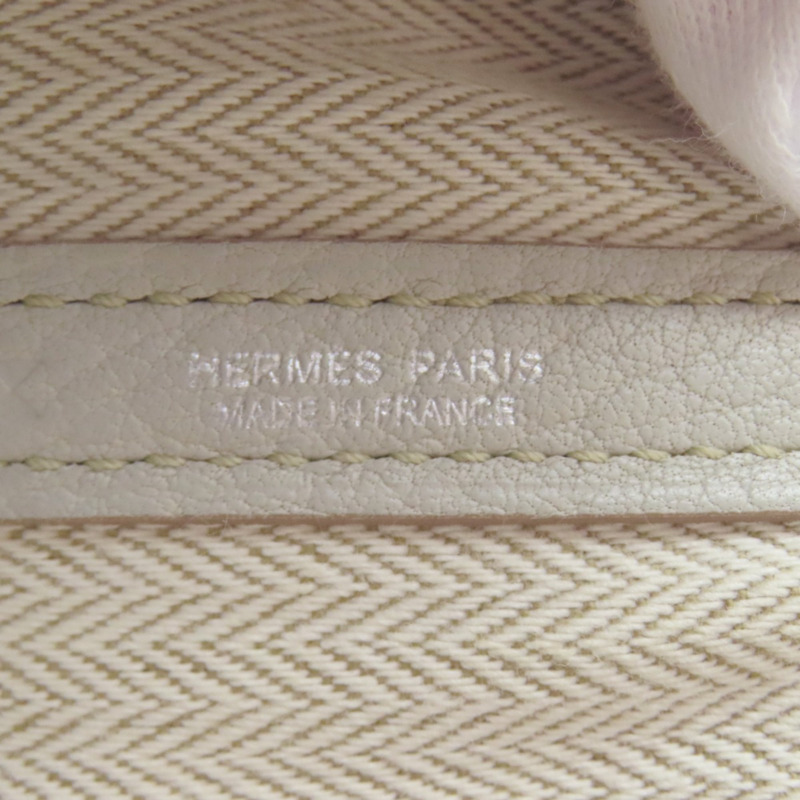 愛馬仕 Garden Party TPM 手提包，小牛皮材質，銀色五金配件。女士款。愛馬仕-5