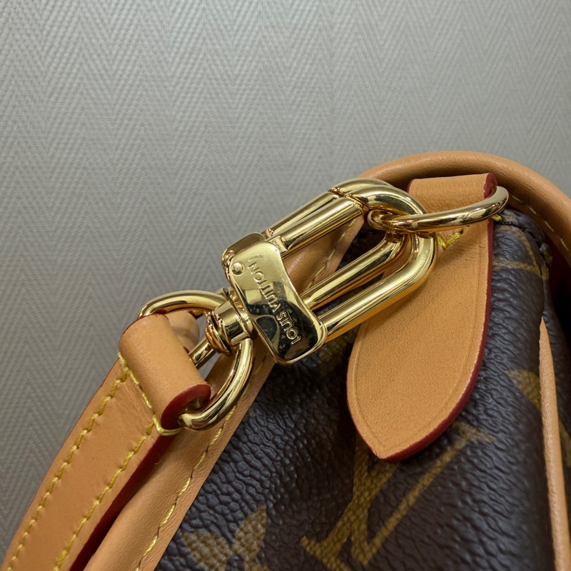 LV 原花Diane金釦手提肩斜背包M46049-7
