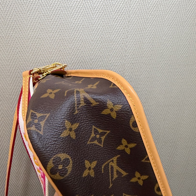LV 原花Diane金釦手提肩斜背包M46049-12