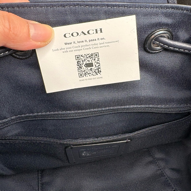 近全新正品 Coach 水桶後背包 （藍色）-24