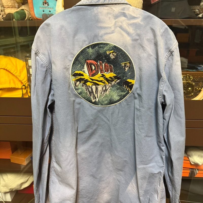 Dior MEN  牛仔 襯衫 外套 Homme DENIM SHIRTS 藍-3