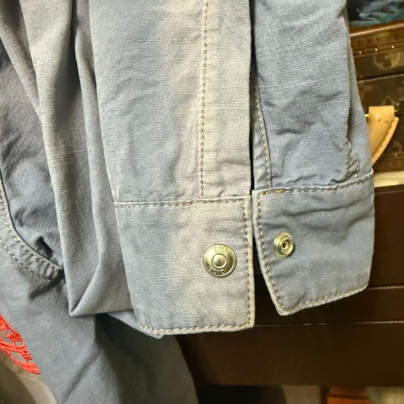 Dior MEN  牛仔 襯衫 外套 Homme DENIM SHIRTS 藍-6