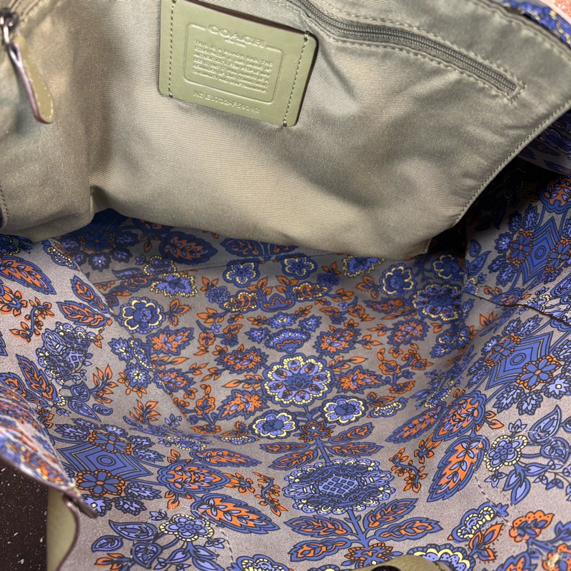 8成新正品 Coach 墨綠托特包-9