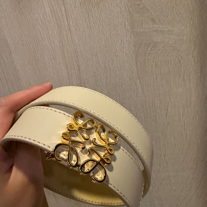 Loewe經典logo雙面皮帶75cm-3