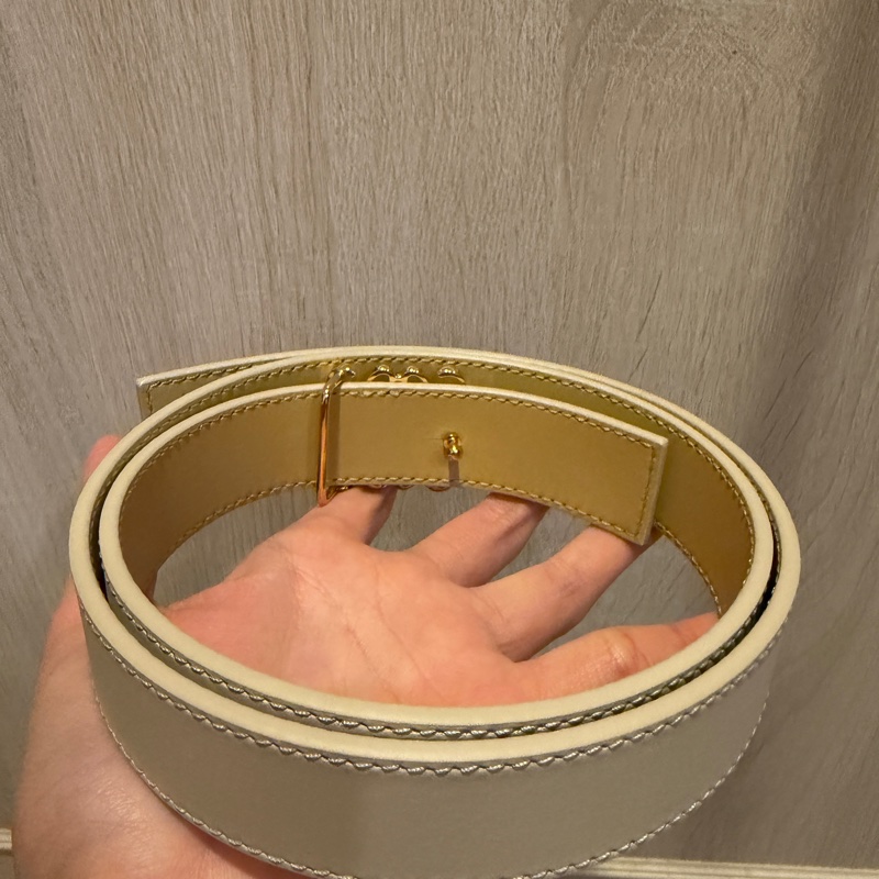 Loewe經典logo雙面皮帶75cm-5