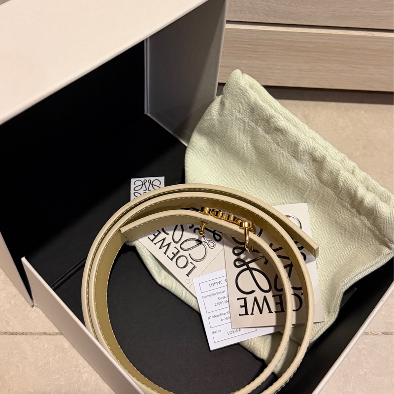 Loewe經典logo雙面皮帶75cm-6