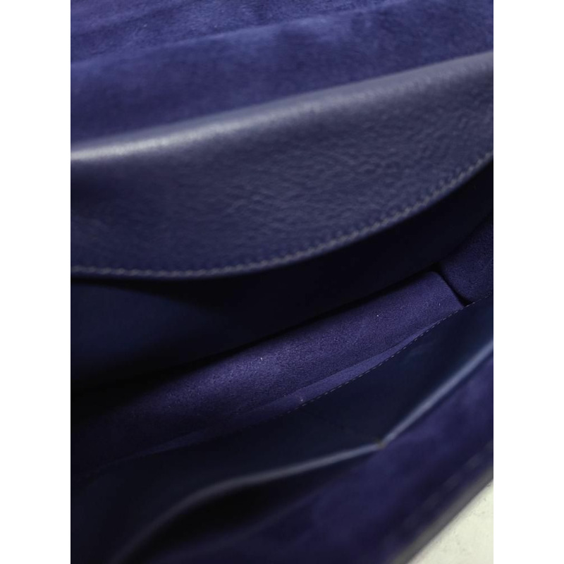 【包稅】DIOR 海軍藍皮革 J'adior 翻蓋金鍊單肩包-4