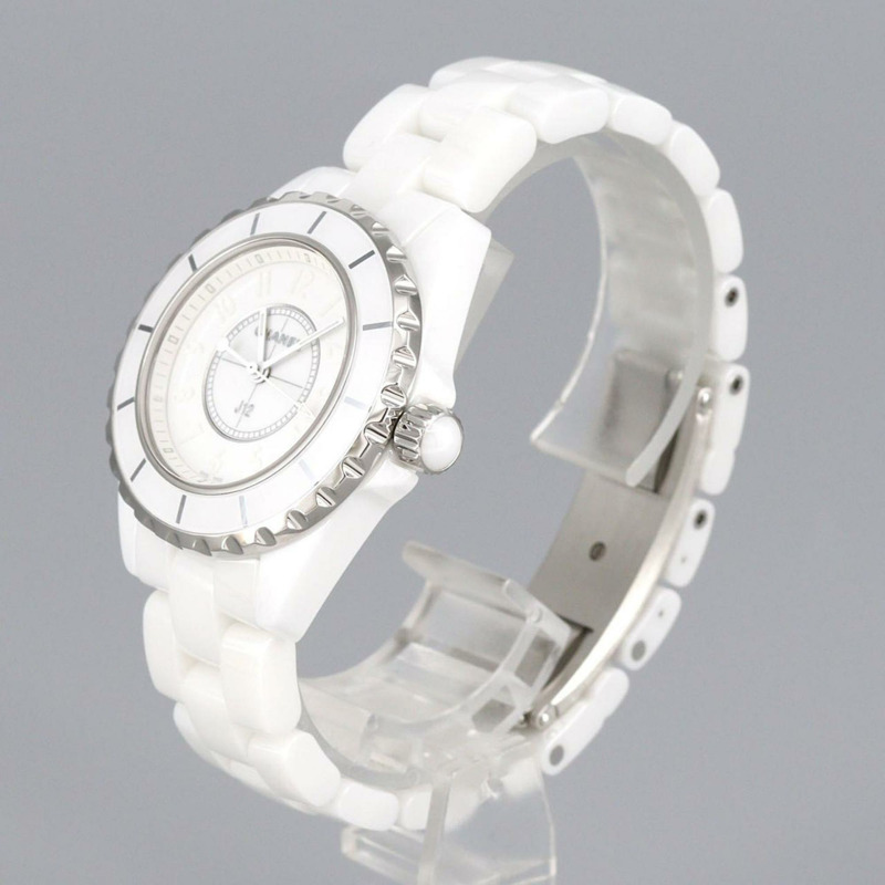 香奈兒 J12 白色幻影 33 毫米陶瓷限量版 H3442 石英錶-1