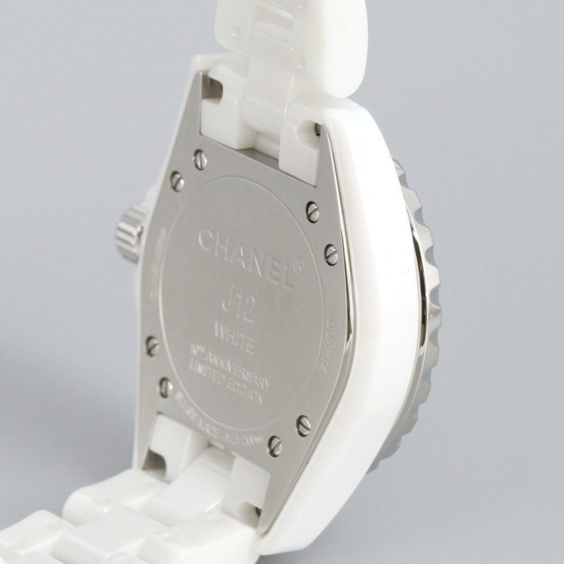 香奈兒 J12 白色幻影 33 毫米陶瓷限量版 H3442 石英錶-5
