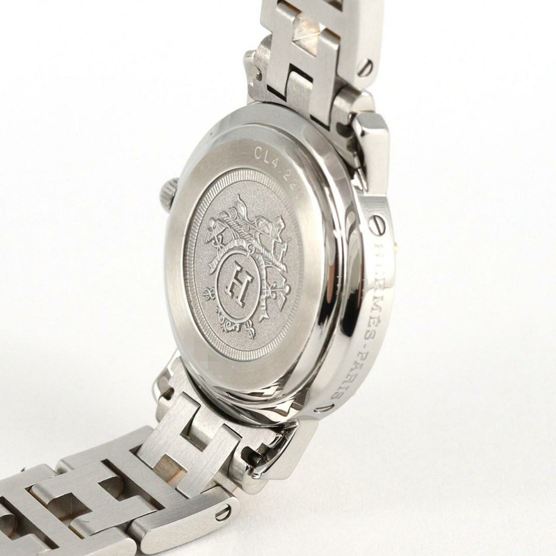 愛馬仕 Clipper 雙色 CL4.220 SSxGP 石英錶-6