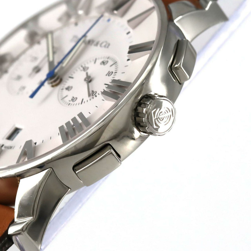 Tiffany Atlas 計時碼錶 33050534 不鏽鋼石英錶-2