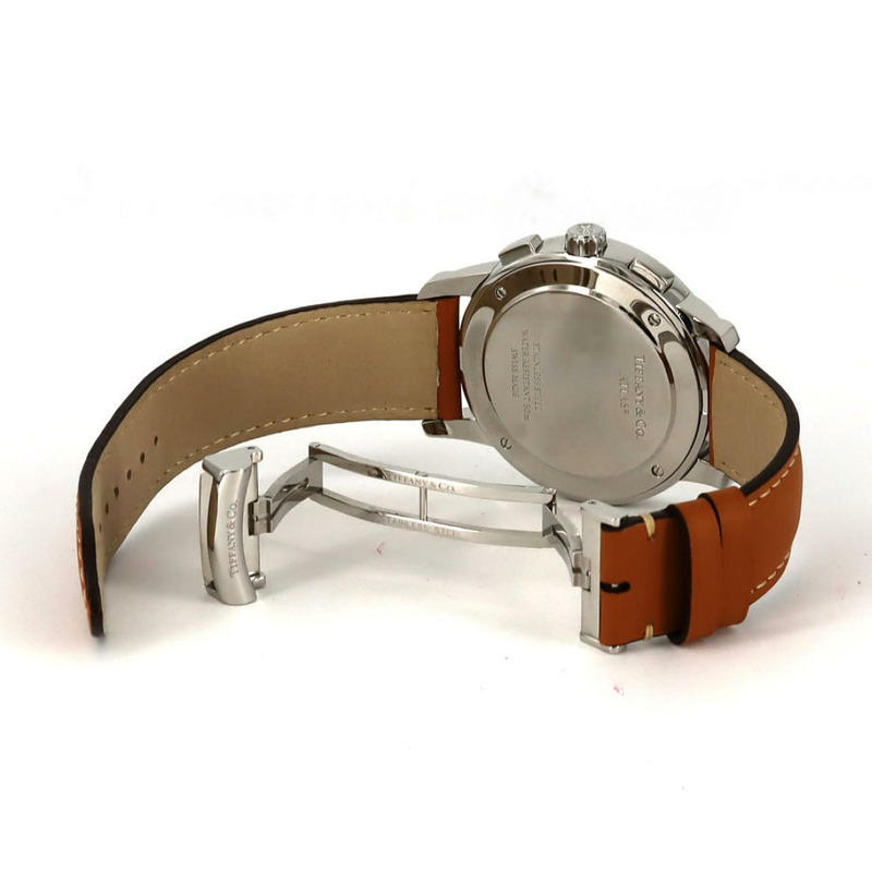 Tiffany Atlas 計時碼錶 33050534 不鏽鋼石英錶-6