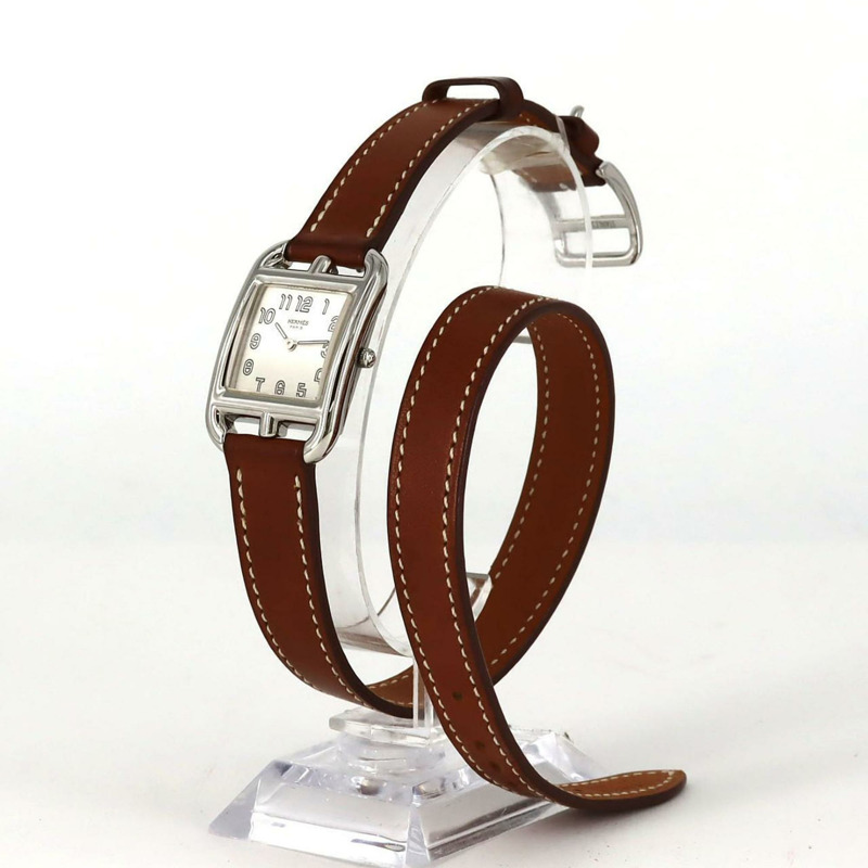 愛馬仕 Cape Cod 雙圈 CC1.210 不鏽鋼石英錶-1