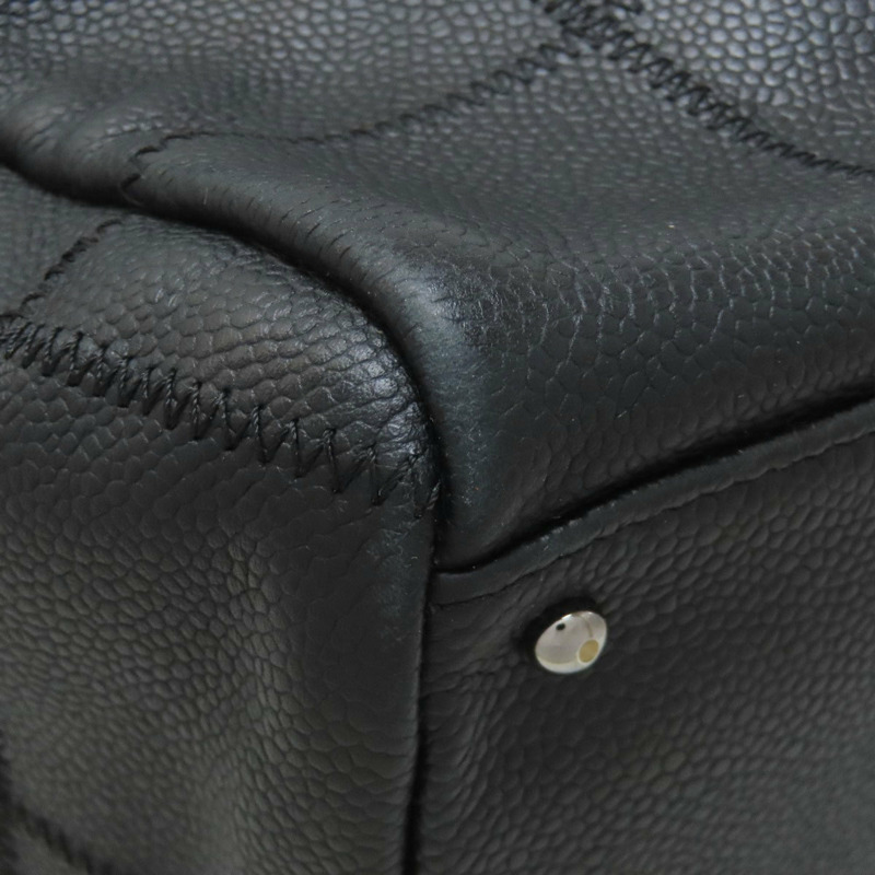 香奈兒 Chocobar 手提包，粒面小牛皮材質，銀色五金配件，女士款-20