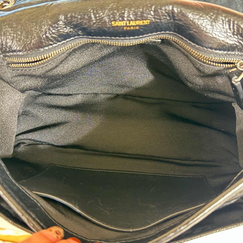🚚趕過年前出貨🍙 Ysl Niki 中號 油蠟皮經典黑🍙 二手有使用感 誇張議價-15