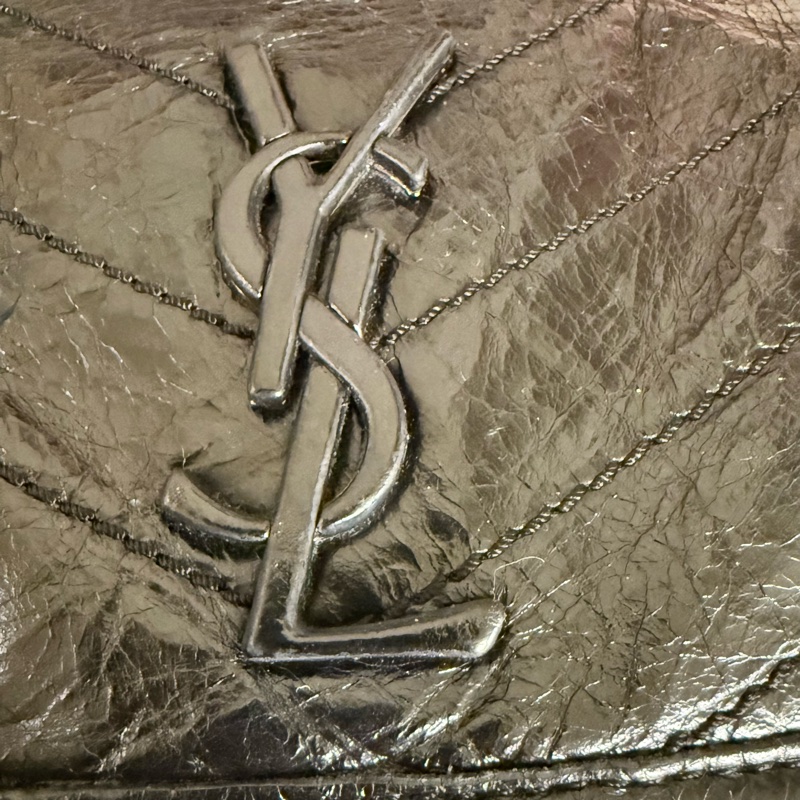 🚚趕過年前出貨🍙 Ysl Niki 中號 油蠟皮經典黑🍙 二手有使用感 誇張議價-35