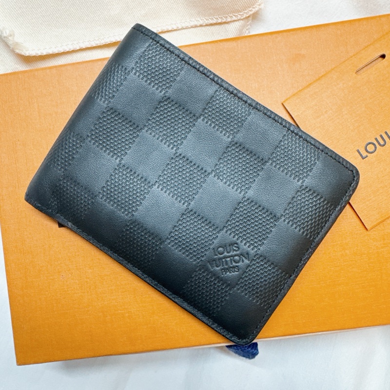 二手正品Louis Vuitton棋盤格二折皮夾N63123-12