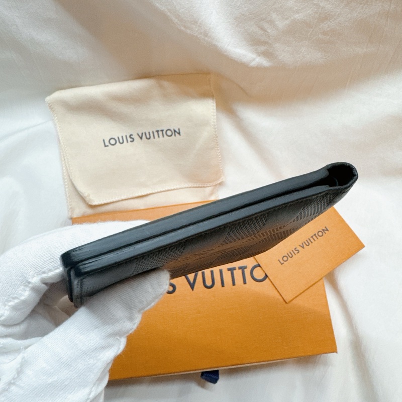 二手正品Louis Vuitton棋盤格二折皮夾N63123-17