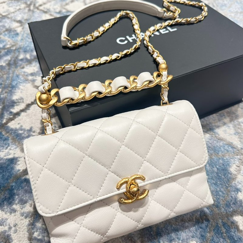 Chanel Flap Bag 香奈兒橫手柄翻蓋包-6