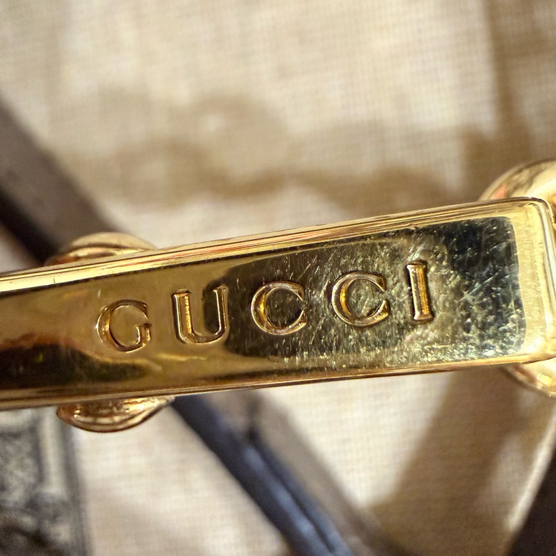 🚚趕過年前出貨🍙 GUCCI Ophidia帆布老花紅綠織帶水桶包🍙二手閒置品 誇張議價不回應-4