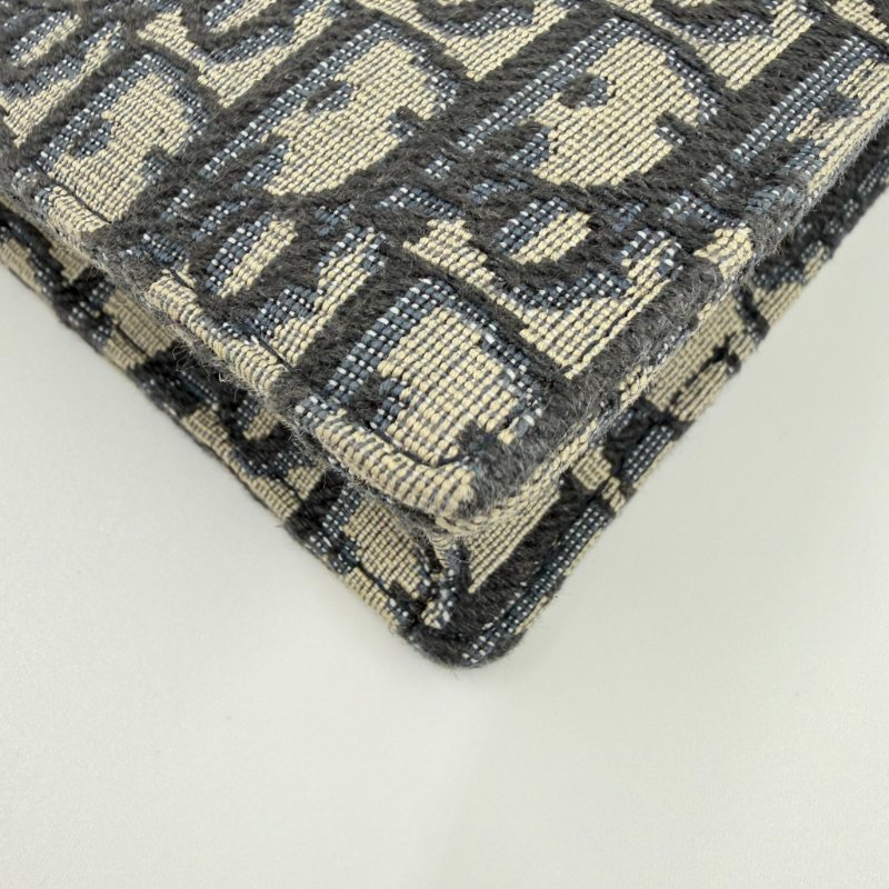 DIOR - 藍色緹花Saddle Oblique woc-7