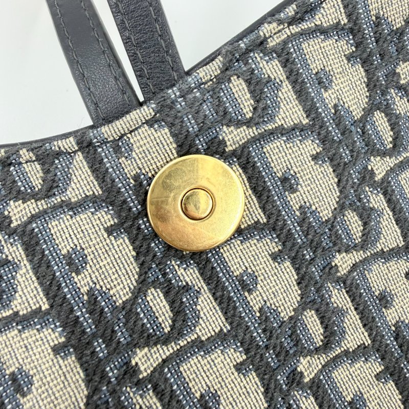 DIOR - 藍色緹花Saddle Oblique woc-14
