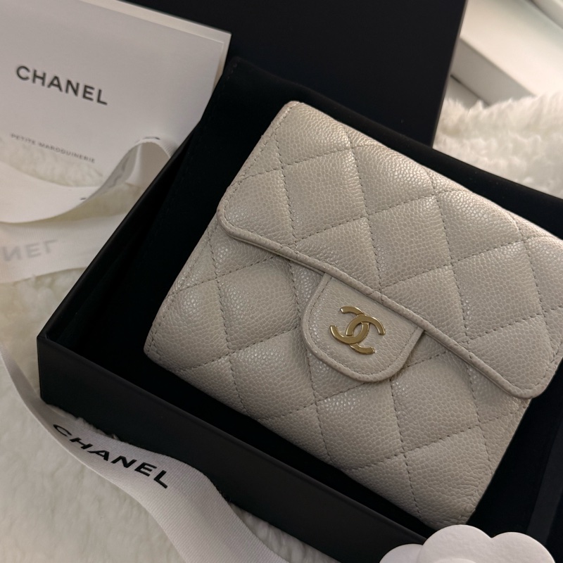 Chanel魚子醬三折短夾💗-2