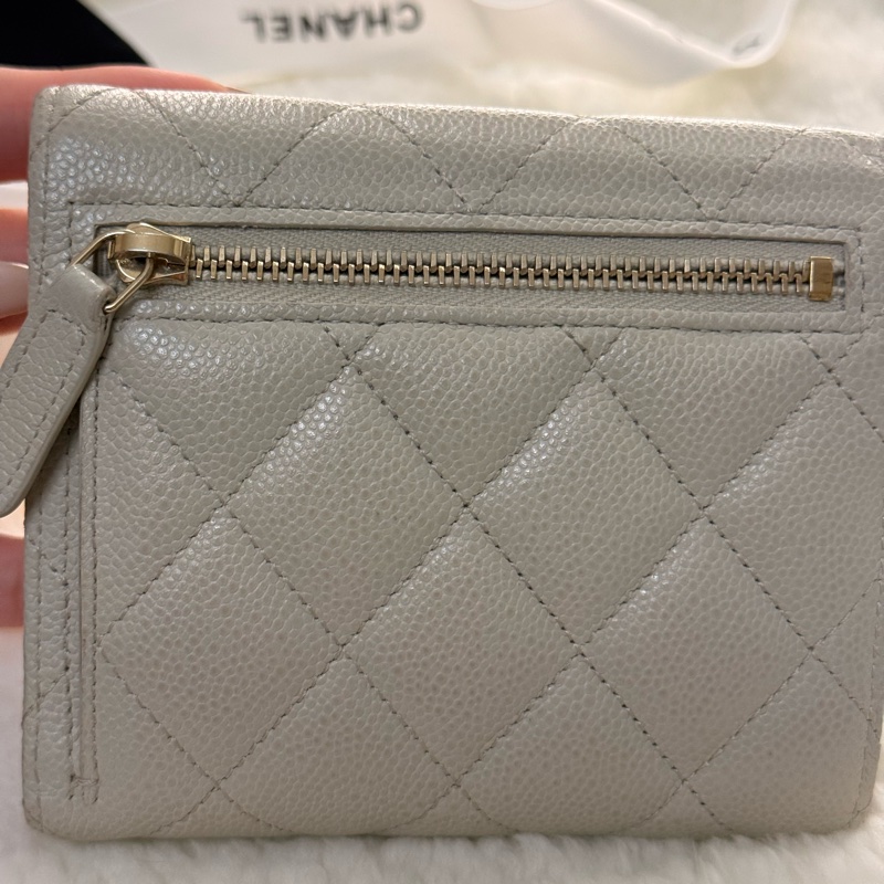 Chanel魚子醬三折短夾💗-6