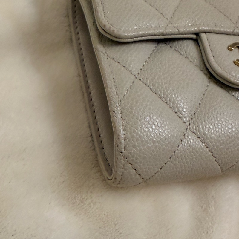 Chanel魚子醬三折短夾💗-8