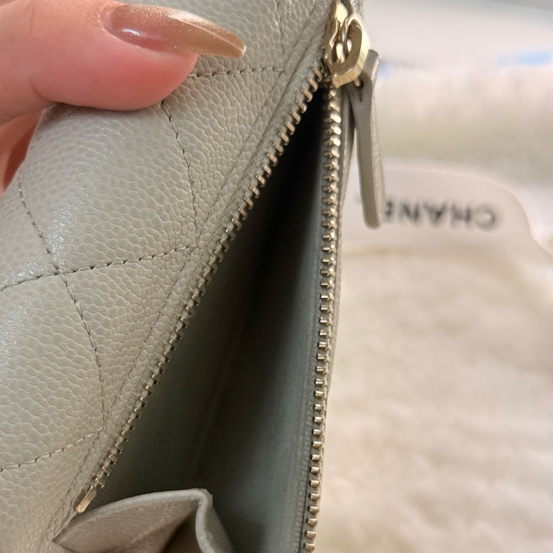 Chanel魚子醬三折短夾💗-19