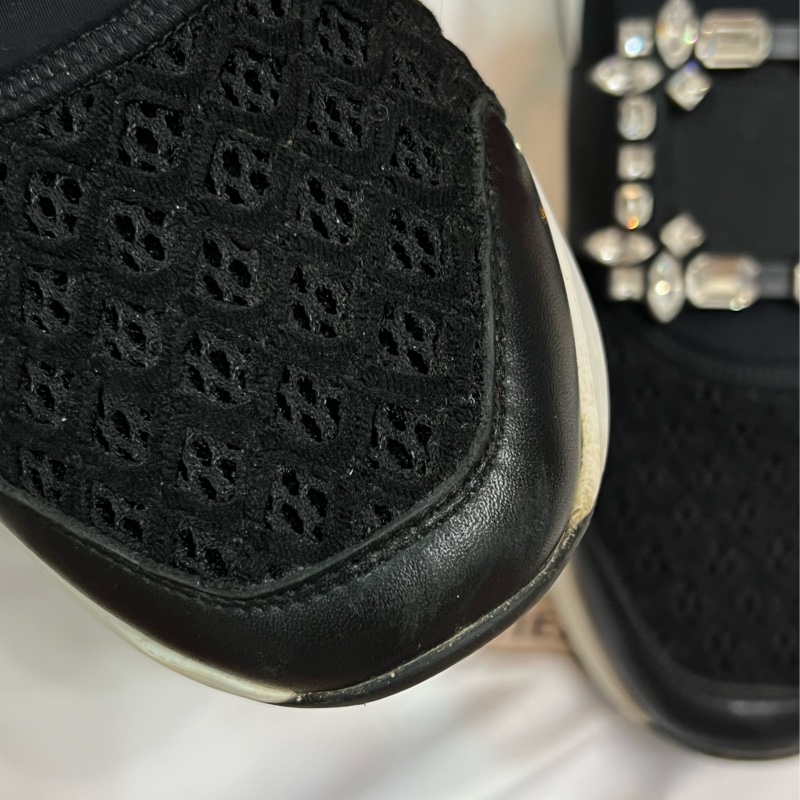 Roger Vivier 鑽扣增高球鞋 黑色-1