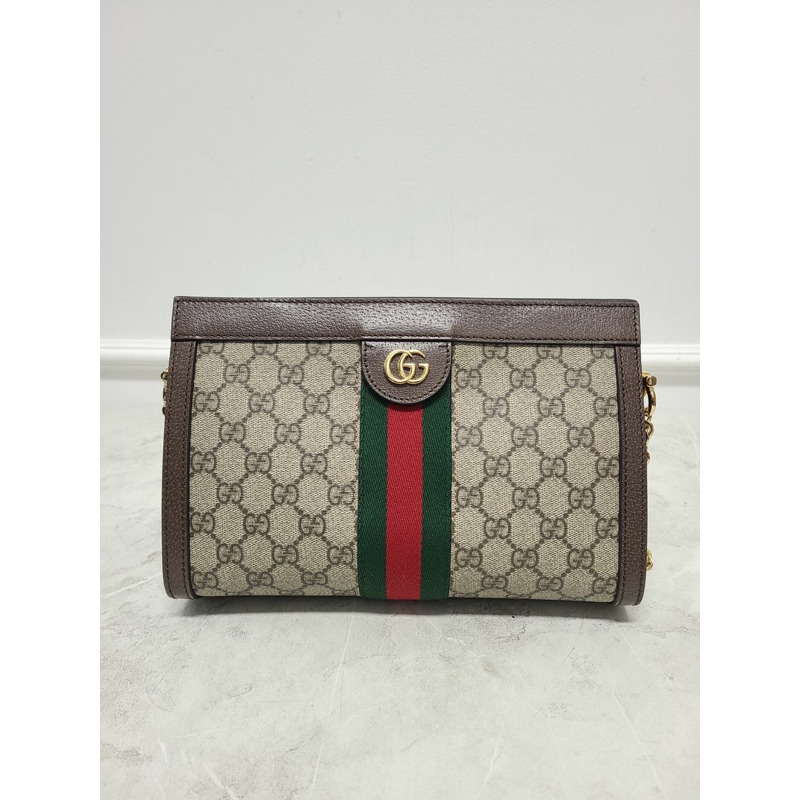 【包稅】GUCCI GG Supreme Ophidia 鏈條小號肩背包-0