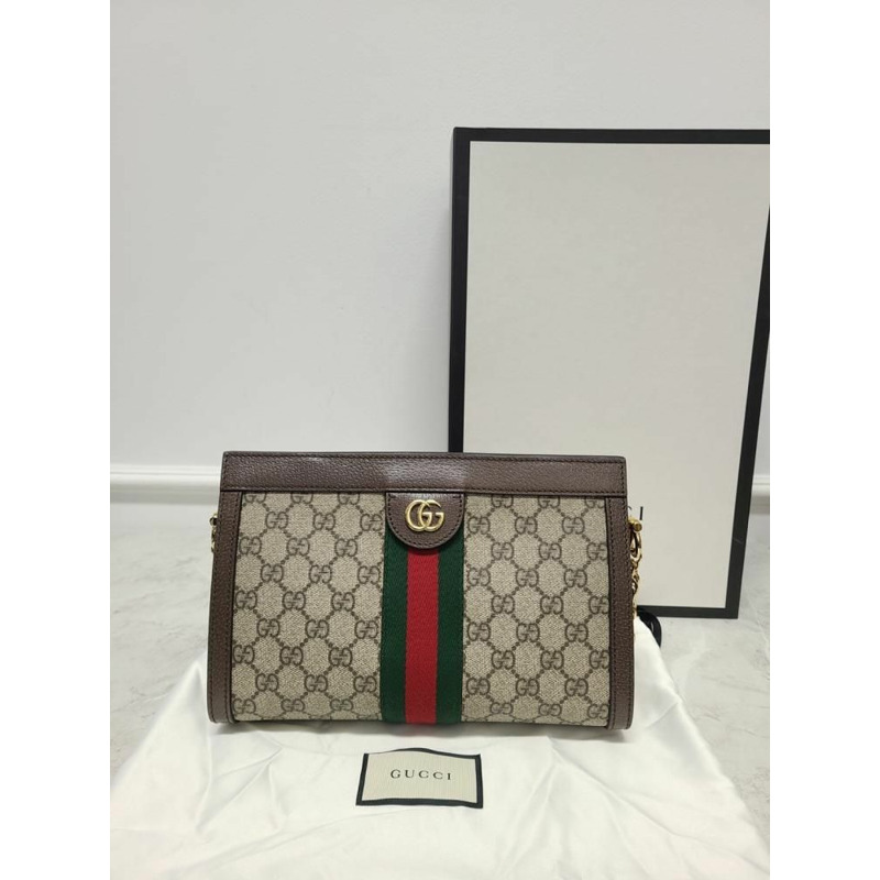 【包稅】GUCCI GG Supreme Ophidia 鏈條小號肩背包-6