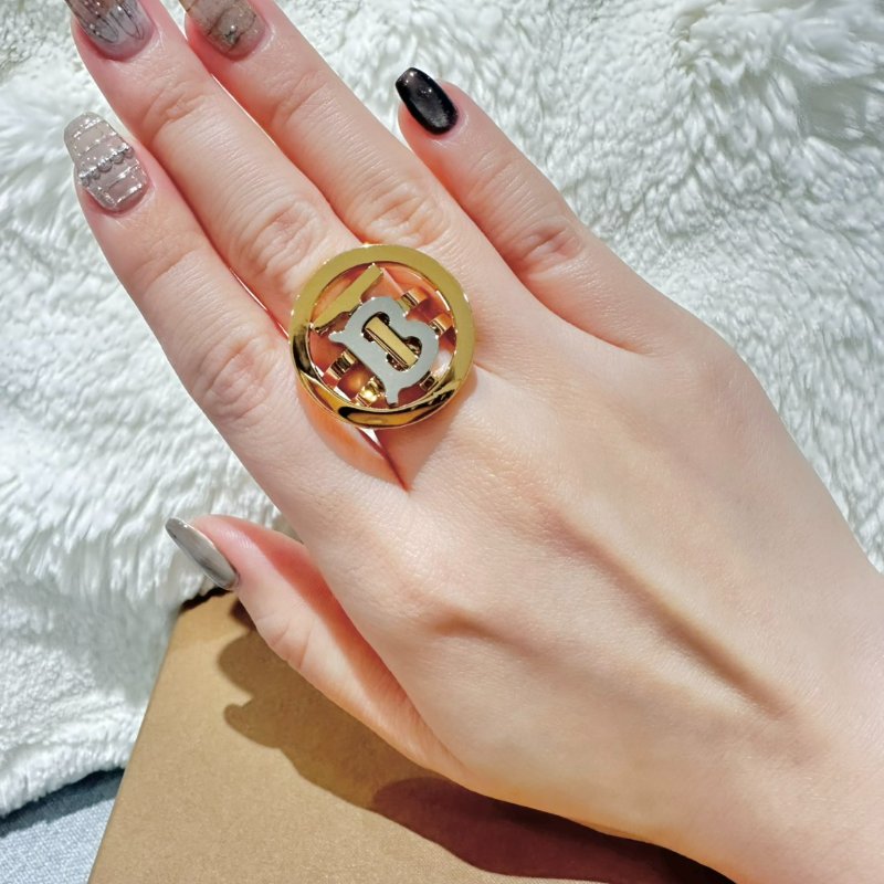 BURBERRY CIRCLE TB RING 經典TB戒指-4
